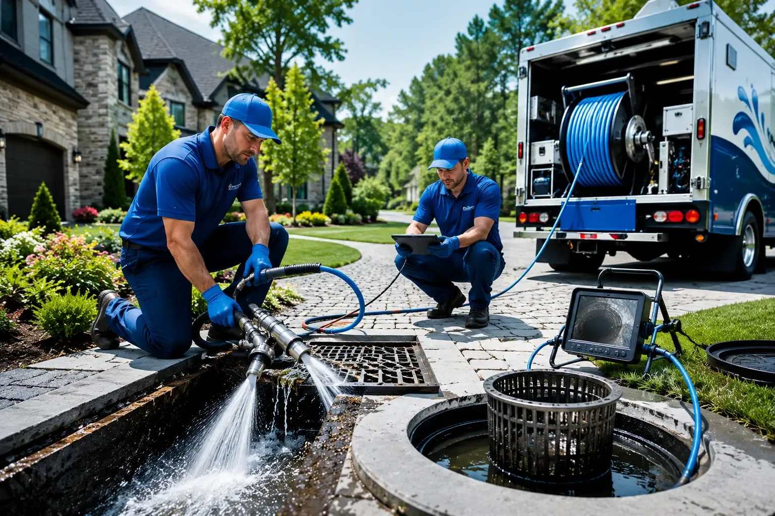 Local outdoor drain cleaning professionals in Cable, OH